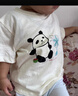幼嵐（ALLBLU）allblu幼嵐【竹節棉】?jì)和疶恤25春新款男童女童短袖熊貓滾滾印花T 【熊貓滾滾】夏日泡泡 110 cm 曬單實(shí)拍圖