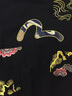 EVISU【前4折上折】福神 2025秋新品男女同款海鷗刺繡套頭圓領(lǐng)衛衣 黑色 S 曬單實(shí)拍圖