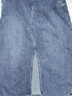 茵曼（INMAN）【商場(chǎng)同款】牛仔背帶裙2024春秋女裝新品后下擺開(kāi)叉休閑長(cháng)裙 牛仔藍 S 曬單實(shí)拍圖