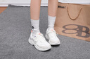 安踏（ANTA）女鞋休閑鞋子女2025秋季新款皮面復古老爹鞋女軟底增高運動(dòng)旅游鞋 象牙白/泥沙灰/質(zhì)釉紫/晨曦紅 【經(jīng)典百搭】 38 曬單實(shí)拍圖