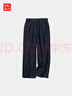 優(yōu)衣庫女裝寬松直筒牛仔褲/水洗產(chǎn)品/闊感褲新款474934 479001 474934/69藏青色 25 /160/64A 曬單實拍圖