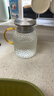 富光耐熱玻璃涼水壺大容量家用果汁杯花茶杯茶壺冷水壺錘紋壺1200ML 曬單實(shí)拍圖