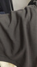 優(yōu)衣庫男裝女裝情侶快干華夫格亨利領(lǐng)T恤短袖T恤質(zhì)感吸汗475361 08 深灰色 S 曬單實(shí)拍圖