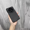 適用于華為mate70手機殼新款mt70pro全包素皮保護套70pro+磁吸防 【曜石黑】前高清玻璃后素皮款-輕奢手感 華為 Mate 70 Pro+ 曬單實拍圖