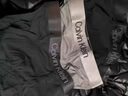 CK正品男士?jì)妊澲醒浇茄澞鸂柾笟膺\動(dòng)青年四角短褲三條禮盒裝 黑色高級禮盒裝：深灰-深灰-深灰 L （建議135-165斤） 曬單實(shí)拍圖