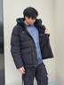 波司登（BOSIDENG）25新款極寒羽絨服男短款90鵝絨科技蓄熱寬松連帽外套B250242301 【趨勢推薦】黑色8056 L 180/100A 體重約140-160斤 曬單實(shí)拍圖