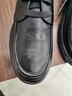 蜘蛛王休閑皮鞋男2025秋季新款真皮防滑平底系帶男士商務(wù)正裝鞋爸爸鞋子 黑色 -雙層牛皮 39 (245mm) 【贈運費險】 曬單實(shí)拍圖
