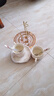 瑞棖陶瓷咖啡杯套裝宮廷風(fēng)優(yōu)雅茶杯奢華家用喝水杯復古杯子辦公室茶杯 經(jīng)典芙蓉2杯2碟2勺送杯架 曬單實(shí)拍圖