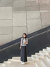斤慕深灰色半身裙女夏秋季中長(cháng)款包臀魚(yú)尾裙長(cháng)裙遮腿粗 長(cháng)款半身裙【M】深灰色 曬單實(shí)拍圖