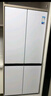美的（Midea）503純平全嵌十字雙開(kāi)門(mén)對開(kāi)門(mén)四開(kāi)門(mén)一級能效風(fēng)冷無(wú)霜底部散熱大容量超薄家用電冰箱政府補貼20% BCD-503WUSPZM(E)流蘇白 曬單實(shí)拍圖