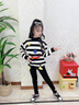 G.DUCKKIDS小黃鴨童裝兒童毛衣女童秋冬季加絨加厚女寶寶笑臉條紋打底針織衫 條紋常規款 90 建議80-90cm1歲半-2歲 曬單實(shí)拍圖