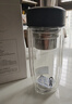 希樂(lè)玻璃杯雙層玻璃水杯高顏值男士商務(wù)辦公茶水分離杯便攜泡茶杯子 曬單實(shí)拍圖
