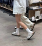莫代爾6雙奶白色襪子女中筒春秋堆堆襪松口不勒學(xué)生日系抑菌長(cháng)筒月子襪 曬單實(shí)拍圖