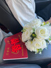 手捧花結婚領(lǐng)證道具仿真花婚禮裝飾花束求婚訂婚新娘伴娘玫瑰假花 【白色】手捧花束 尺寸（20*20cm） 曬單實(shí)拍圖