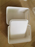 名創(chuàng)優(yōu)品（MINISO）格紋仿藤編帶蓋收納筐 桌面收納盒宿舍辦公雜物收納籃 中號(hào)2個(gè)裝 曬單實(shí)拍圖