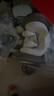 感恩西亞系列兒童安全座椅0-4-12歲汽車(chē)用嬰兒寶寶360度旋轉帶支撐腿 側翼-紳士灰 曬單實(shí)拍圖