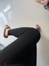 笙格兒 保暖褲秋褲女德絨雙面加絨秋冬線(xiàn)褲可外穿無(wú)痕高腰顯瘦打底褲女 黑色 L(105-130斤） 曬單實(shí)拍圖