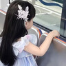 曇蓓漫兒童發(fā)飾女童表演頭飾主持禮服羽毛發(fā)夾公主流蘇蝴蝶發(fā)卡甜美可愛 兒童演出發(fā)飾【水晶羽毛】一對 超美仙氣 輕奢高級 曬單實(shí)拍圖