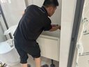 九牧（JOMOO）浴室柜 陶瓷一體盆鋁合金智能洗手盆柜組合80cm A2736-74AT-1 曬單實(shí)拍圖
