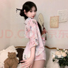 性感內衣2025新款床上日系和服肚兜誘惑制服情取床上趣味套裝qqny 粉色文胸+T褲+睡袍+腰封 均碼80-125斤 曬單實(shí)拍圖
