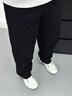 森馬（Semir）休閑褲男發(fā)熱抑菌針織衛(wèi)褲寬松直筒褲25冬長褲子百搭109725127104 曬單實(shí)拍圖