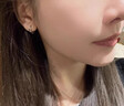 蔓笙純999足銀耳環(huán)男士耳釘星星耳圈不易過敏養(yǎng)耳洞個性痞帥潮男耳飾 S999足銀耳環(huán)【單只】 曬單實拍圖