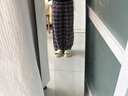優(yōu)衣庫女裝法蘭絨舒適長(cháng)褲/全棉柔軟寬松直筒休閑褲 新款478861 38 深褐色 XL /165/76A 曬單實(shí)拍圖