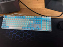 達爾優(yōu)（dareu）EK815機械合金鍵盤(pán) 有線(xiàn)鍵盤(pán) 游戲鍵盤(pán) 108鍵單光 男生女生 電腦鍵盤(pán)  白色藍色 青軸 曬單實(shí)拍圖