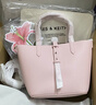 CHARLES&KEITH25秋新品簡(jiǎn)約通勤手提水桶包菜籃子包生日禮物CK2-10151518 Cotton Candy Pink棉花糖粉 S 曬單實(shí)拍圖