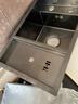 摩仕德國摩仕隱藏式洗杯器水槽納米吧臺咖啡店奶茶西廚中島臺迷你單槽 F（全套+升降抽拉式三合一龍頭） 550*320mm 曬單實(shí)拍圖