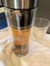 希諾茶水分離玻璃杯高檔茶杯七夕情人節(jié)教師節(jié)禮物XN-7013本色 370mL 曬單實(shí)拍圖