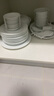 景德鎮(zhèn)（jdz）陶瓷餐具家用白瓷碗盤餐具整套中式喬遷之喜高級感中秋禮物流霜56 曬單實拍圖