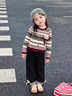 G.DUCKKIDS小黃鴨童裝女童套裝兒童春秋款牛仔外套女寶寶秋季上衣洋氣百搭潮 條紋上衣+牛仔褲 100 (建議90-98cm 2-3周歲） 曬單實(shí)拍圖