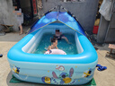 Bestway兒童游泳池寶寶小孩室內(nèi)外家用電動(dòng)充氣史迪仔周邊玩具洗澡戲水池 曬單實(shí)拍圖