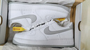 耐克NIKE緩震板鞋男空軍一號 AIR FORCE 1運動(dòng)鞋 FJ4146-100白灰42.5 曬單實(shí)拍圖