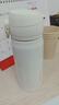 蘇泊爾保溫杯316L不銹鋼高顏值保溫保冷水杯輕巧便攜學(xué)生女生杯子帶茶濾 云沙白 350ml 一鍵開合 曬單實(shí)拍圖