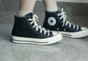 匡威（Converse）官方All Star Lift女高幫帆布經(jīng)典厚底鞋黑色560845C 560845C/黑色 36.5 曬單實(shí)拍圖