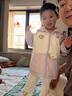 威爾貝魯（WELLBER）兒童外套2024秋冬新款連帽三合一上衣休閑加厚男女童裝開(kāi)襟上衣 紫色 90/52 曬單實(shí)拍圖