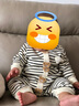 凡獵嬰兒衣服秋裝新生男寶寶連體衣帥氣滿月百天超萌外出哈衣春秋 L5897條紋 80cm 曬單實拍圖