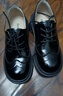 達芙妮單鞋女布洛克英倫小皮鞋復古平底鞋女鞋子4024404054 黑色 40 曬單實(shí)拍圖