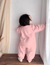 G.DUCKKIDS女?huà)雰阂路呵镅b外套卡通小兔子連體衣周歲寶寶秋冬季公主外出服 粉色 66碼建議3-6個(gè)月10-13斤 曬單實(shí)拍圖