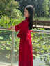 泰勒馬丁秀禾服新娘新中式旗袍2025新款訂婚禮服女中式婚紗敬酒服出閣服 D011 S 曬單實(shí)拍圖