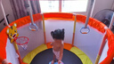 曼迪卡威（Mdikawe）蹦蹦床室內家用嬰兒童1-2-3-6-10歲寶寶跳跳床小孩蹭蹭床玩具禮物 曬單實(shí)拍圖