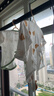 貝瑞加（Babyprints）嬰兒半背衣2件裝長(cháng)袖純棉寶寶上衣護肚和尚服家居內衣 小熊貓咪52 曬單實(shí)拍圖