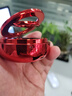 車(chē)載香水太陽(yáng)能汽車(chē)香薰懸浮擺件男士高檔車(chē)內(nèi)裝飾品香氛持久淡香 【一鹿平安】幸運(yùn)紅（4片香片） 曬單實(shí)拍圖