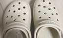 CROCS卡駱馳厚底云朵洞洞鞋|206750 骨白色-2Y2 39(250mm) 曬單實(shí)拍圖