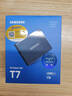 三星（SAMSUNG）1TB Type-c USB 3.2 移動(dòng)固態(tài)硬盤(pán)（PSSD） T7 灰色 NVMe讀速1050MB/s 手機直連筆記本外接 曬單實(shí)拍圖