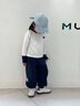 MQDMINI童裝男童褲子兒童運(yùn)動(dòng)褲2025秋季新款女寶寶休閑長(zhǎng)褲 A松鼠蘑菇深藍(lán) 110 曬單實(shí)拍圖