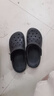 回力男士洞洞鞋外穿厚底防滑eva拖鞋兩用沙灘涼鞋 HL0237 黑色 44 曬單實(shí)拍圖