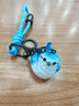 SunToMoon木雕風(fēng)卡通麻雀小鳥(niǎo)公仔鑰匙扣可愛(ài)情侶閨蜜包包掛件小飾品鑰匙鏈 灰藍山雀 曬單實(shí)拍圖